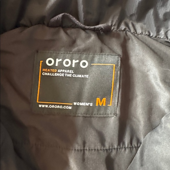 Women’s Ororo Classic Heated Vest Black Red Zip Front Size M NWT *NO BATTERY - Picture 9 of 16